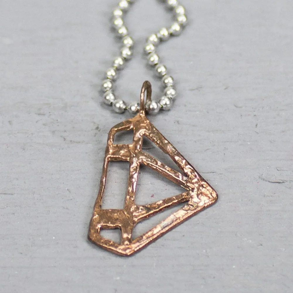 Jéh Jewels Icons-Anhänger Diamant rotes Kupfer