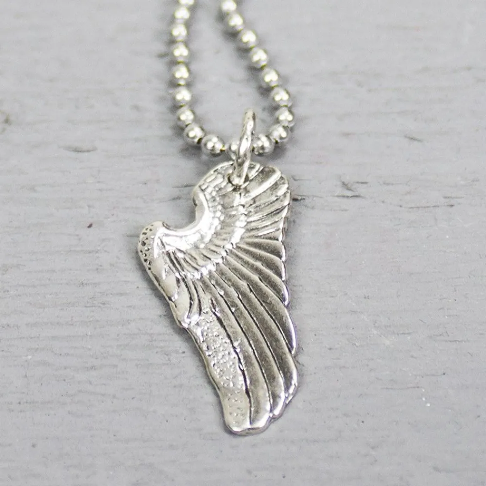 Jéh Jewels Icons-Anhänger Engelsflügel Silber Oxy
