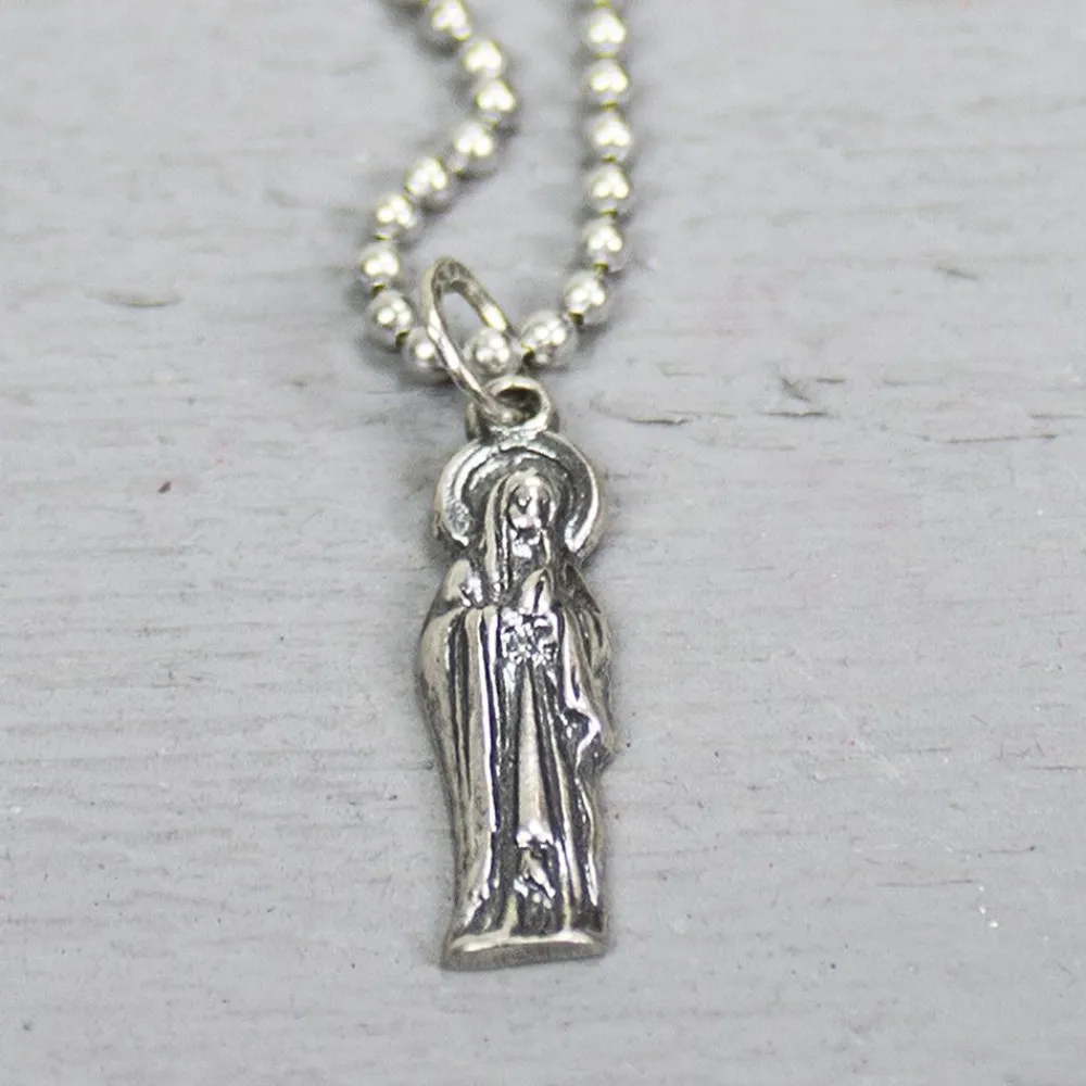 Jéh Jewels Icons-Anhänger Heilige Maria Silber Oxy