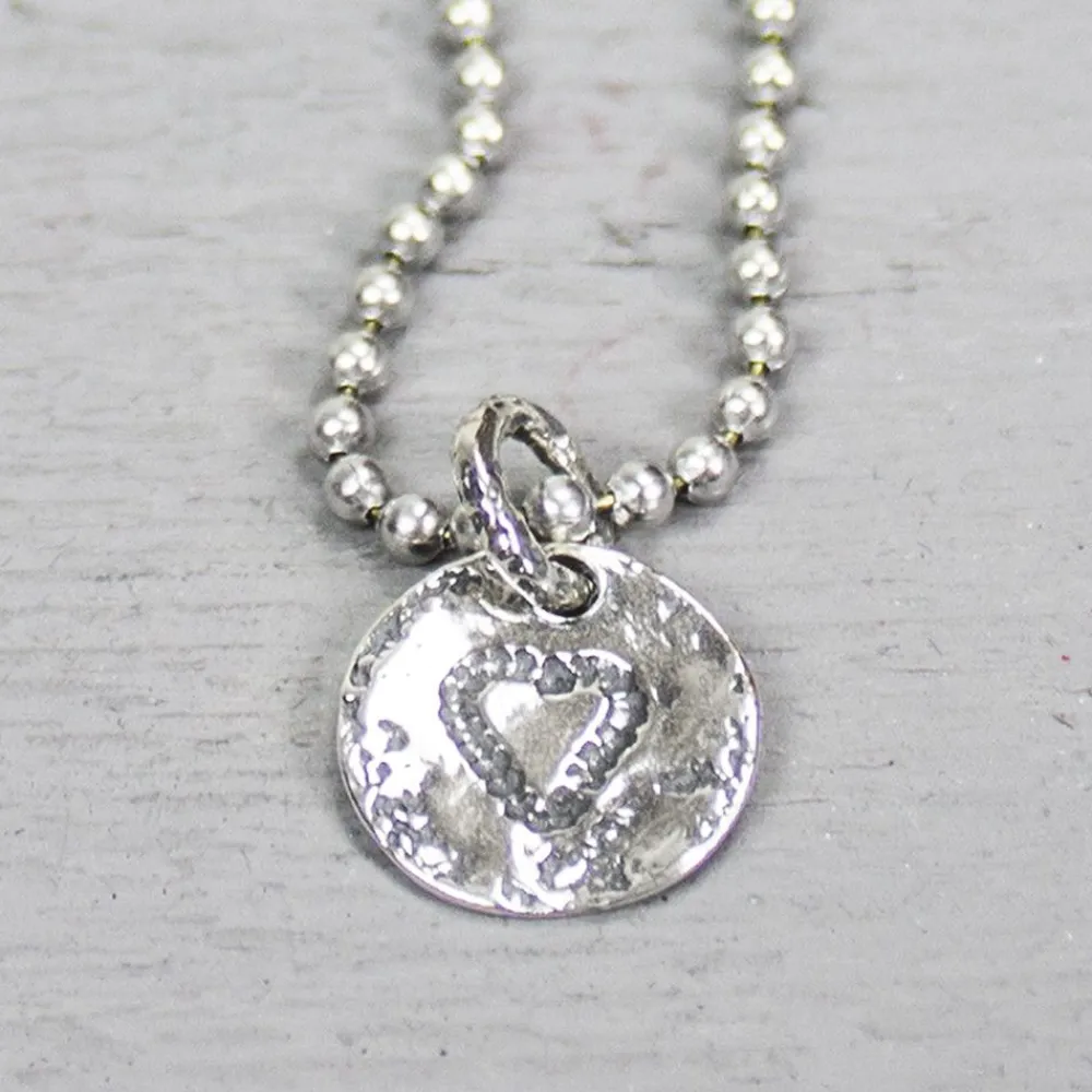 Jéh Jewels Icons-Anhänger Herz Münze Silber Oxy