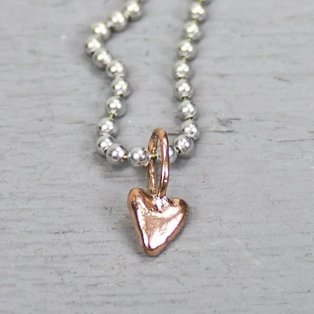 Jéh Jewels Icons-Anhänger Herz rotes Kupfer