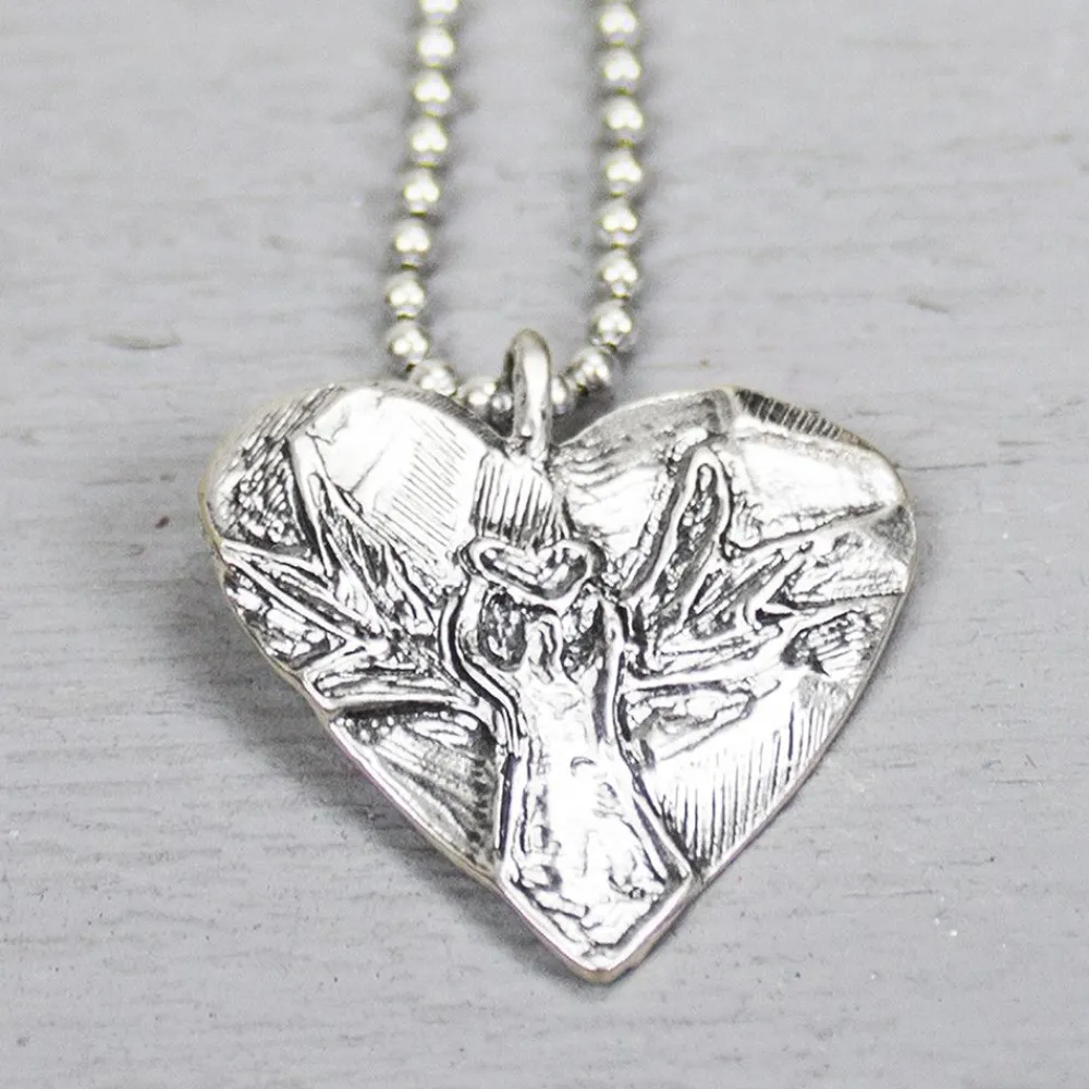 Jéh Jewels Icons-Anhänger Herz Silber Oxy