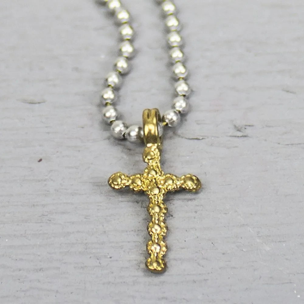 Jéh Jewels Icons-Anhänger Kreuz Messing