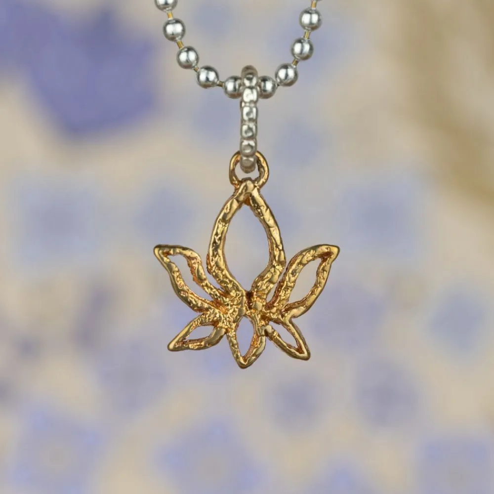Jéh Jewels Icons-Anhänger Lotusblume Silber + Messing
