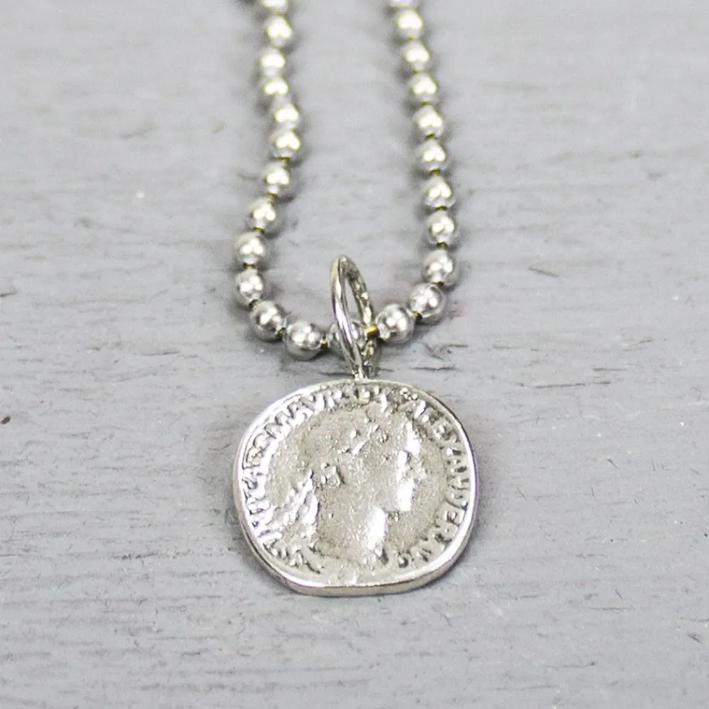Jéh Jewels Icons-Anhänger Replik alte Münze Silber Oxy