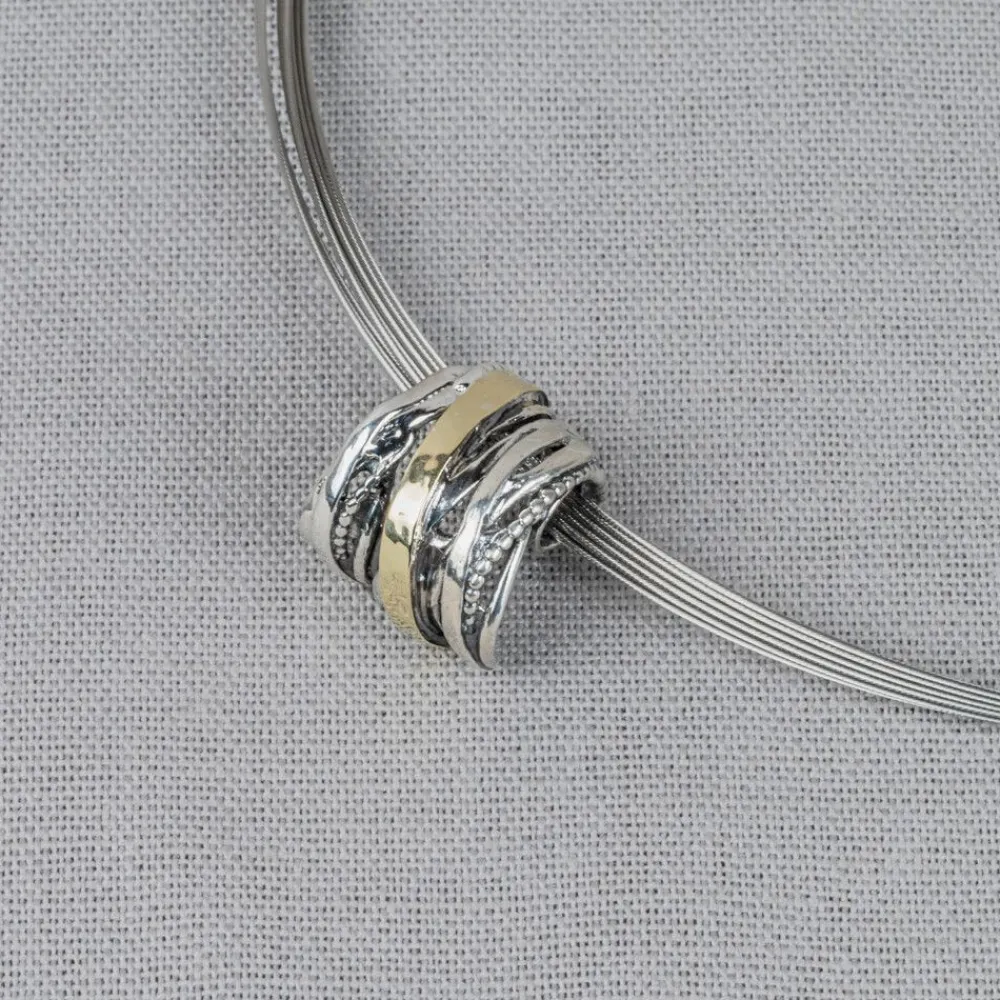 Jéh Jewels Touch Of Gold-Anhänger Schleifen Silber + 9 Crt