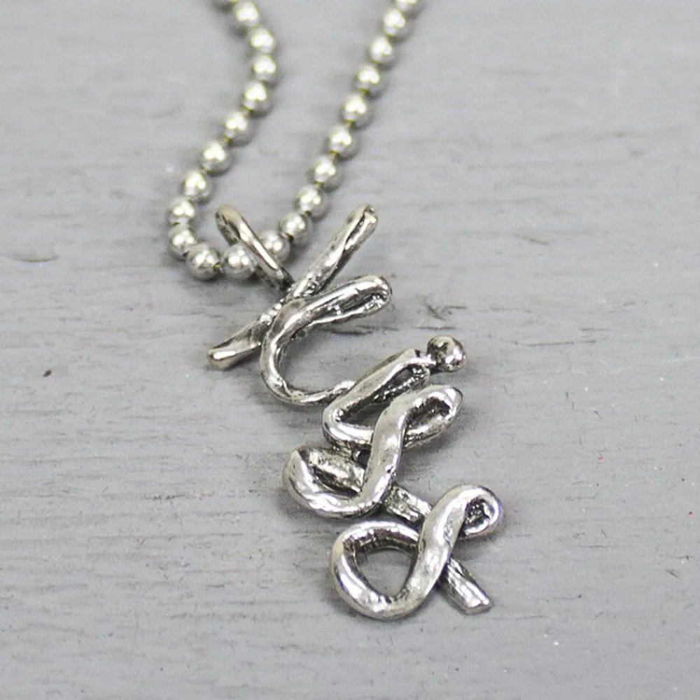 Jéh Jewels Icons-Anhänger Silber Oxy glänzend Kiss