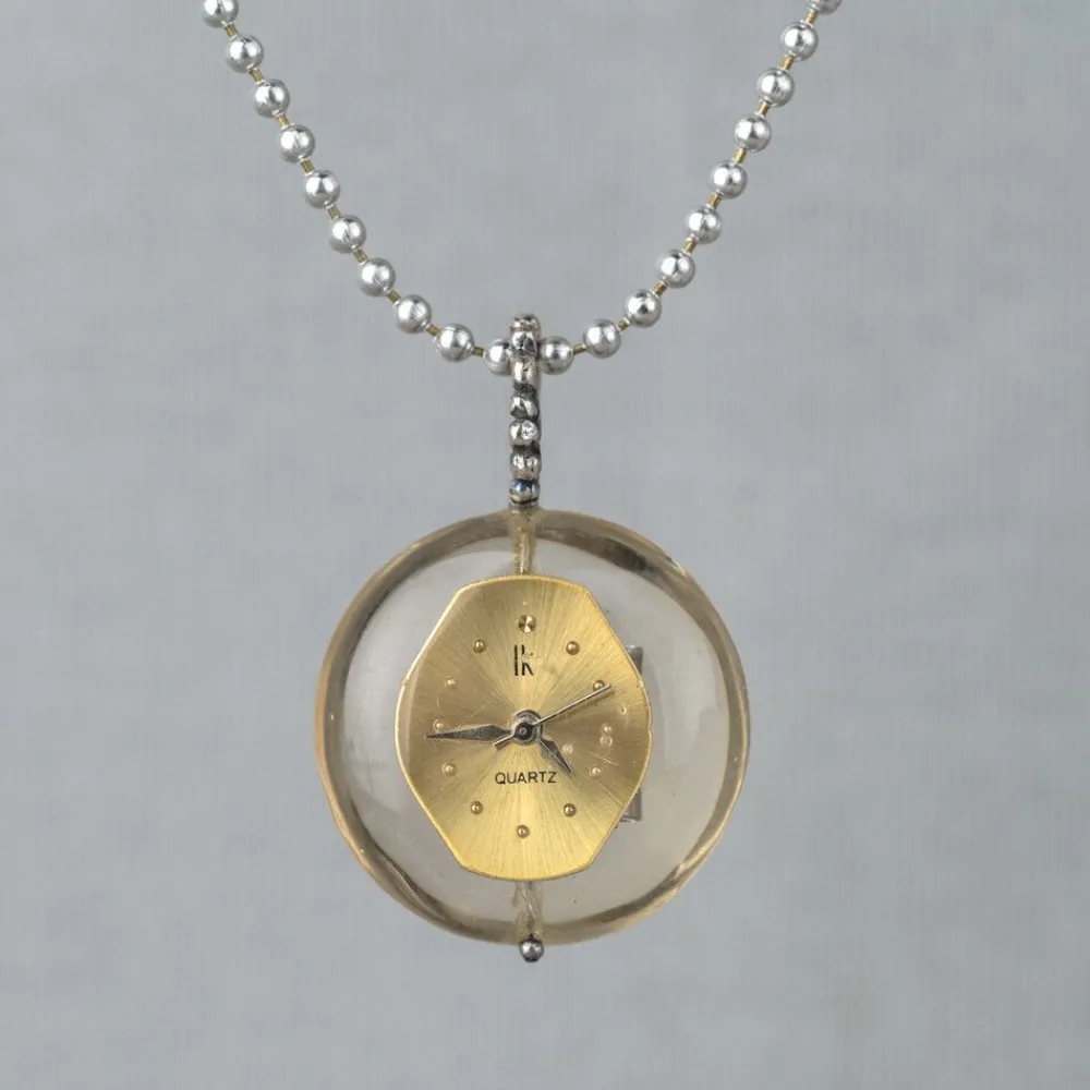 Jéh Jewels Icons-Anhänger Silber Uhr klein