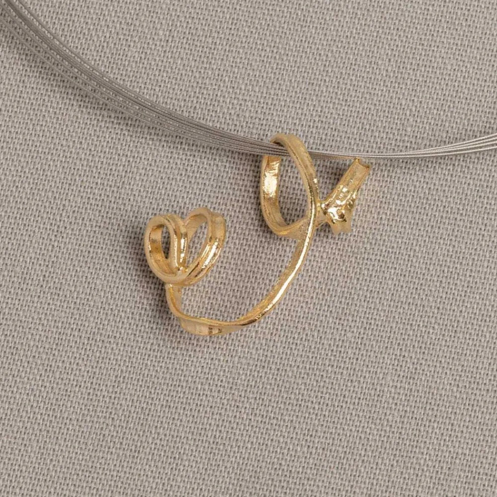 Jéh Jewels Touch Of Gold-Anhänger Silber vergoldet Curl Konfetti