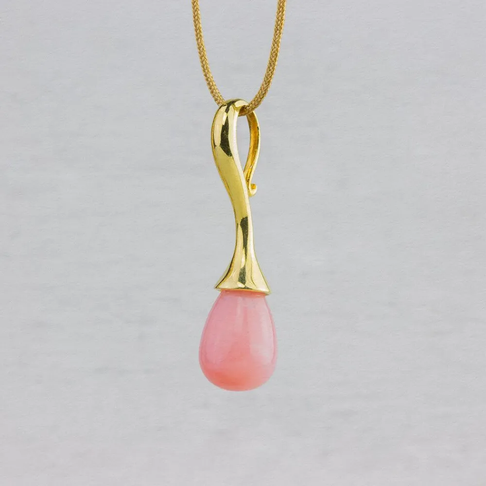 Jéh Jewels Touch Of Gold | Edelsteine-Anhänger Tropfen + Edelstein-PO