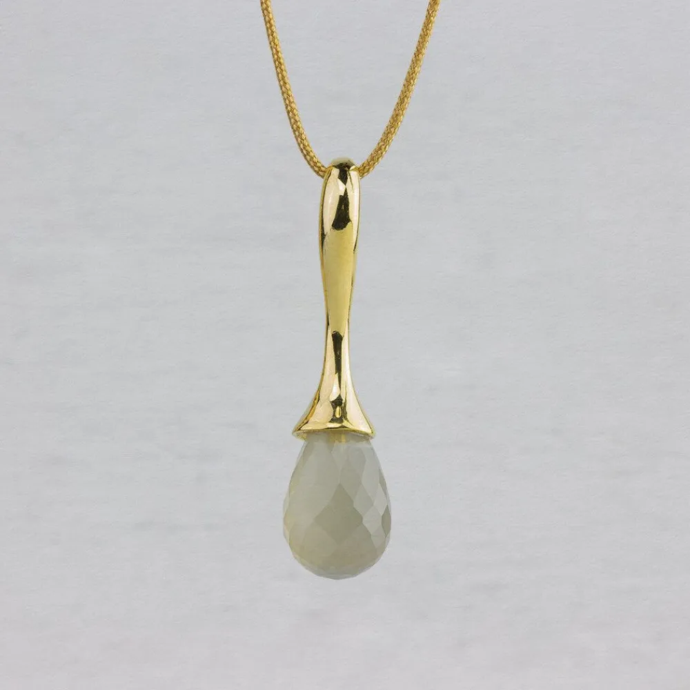Jéh Jewels Touch Of Gold | Edelsteine-Anhänger Tropfen + Edelstein-GM