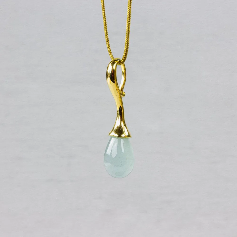Jéh Jewels Touch Of Gold | Edelsteine-Anhänger Tropfen + Edelstein-AQ