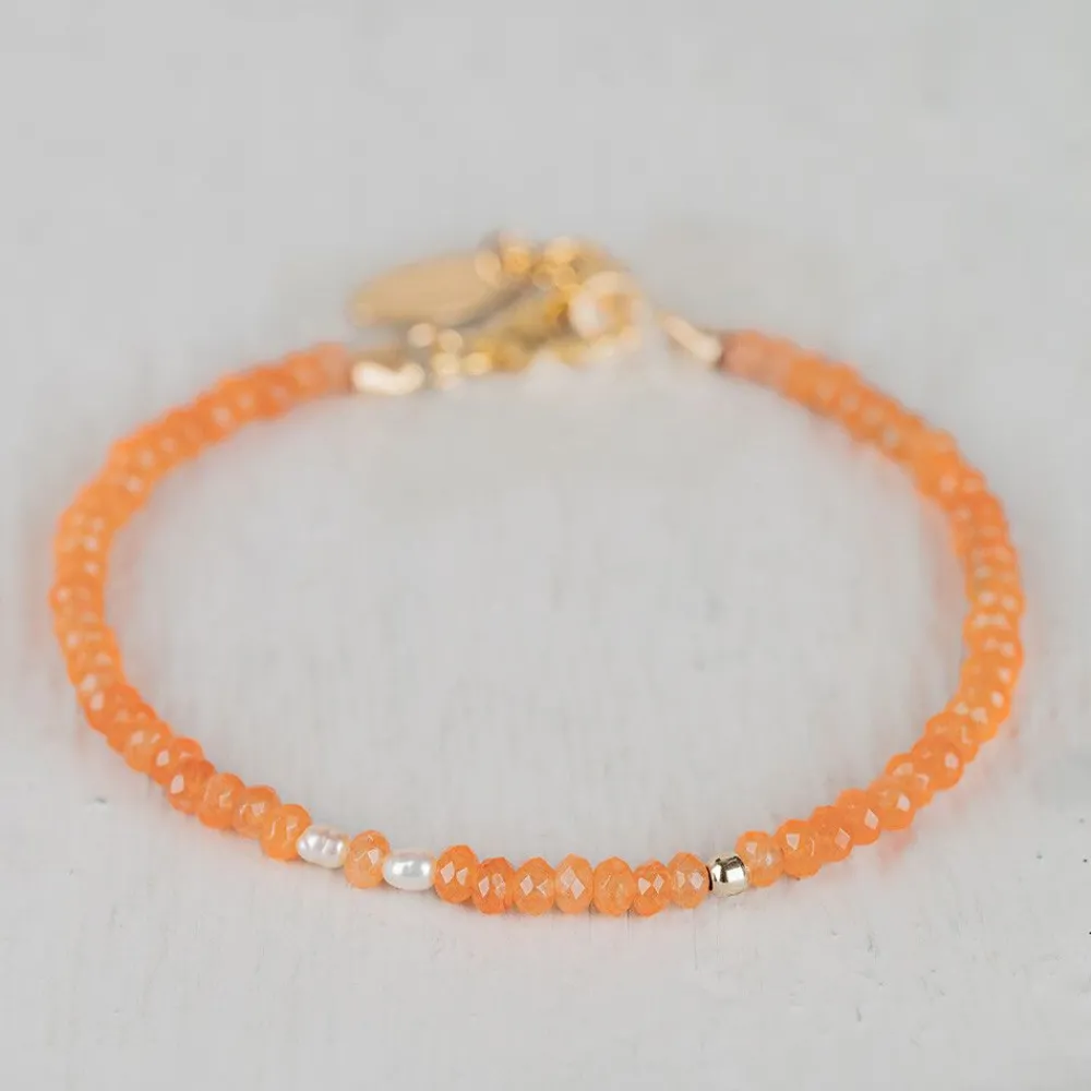 Jéh Jewels Touch Of Gold | Pearls-Armband Achat + Perle und Goldfilled Kugel