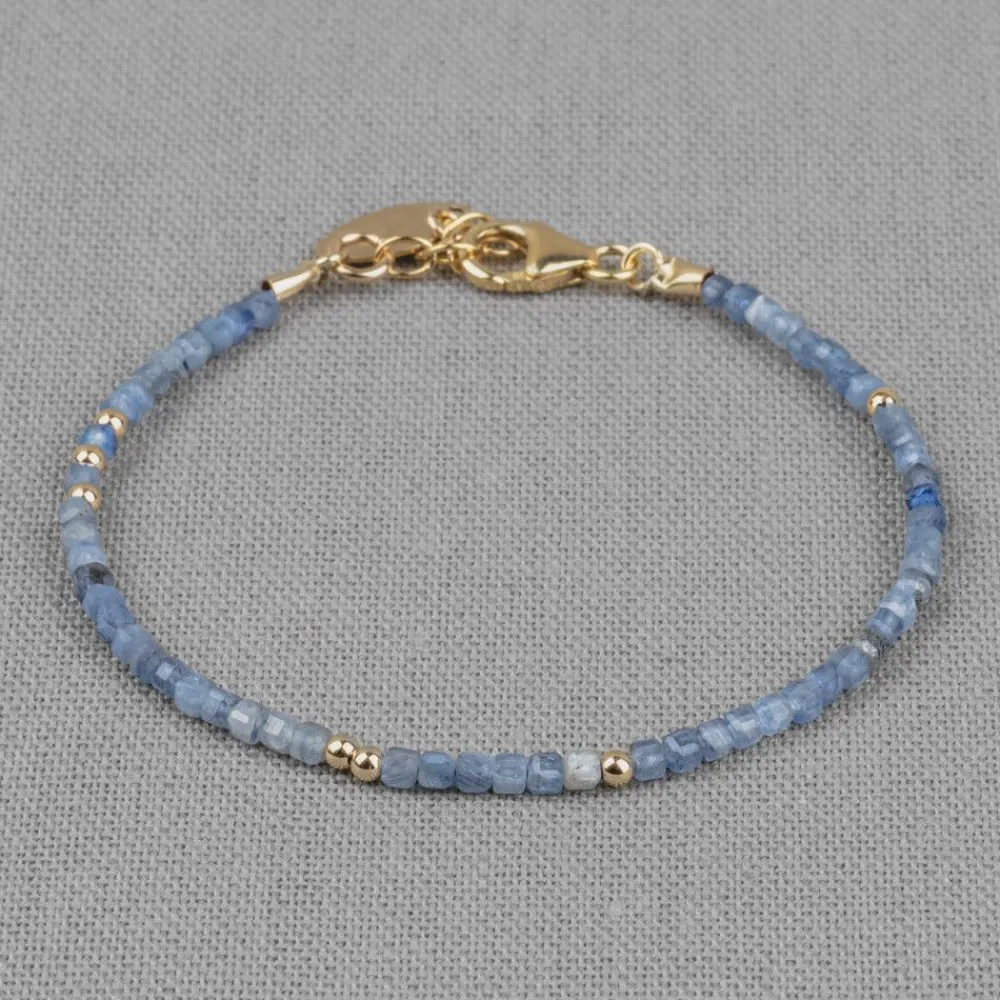 Jéh Jewels Touch Of Gold | Edelsteine-Armband Goldfilled + Kyanit