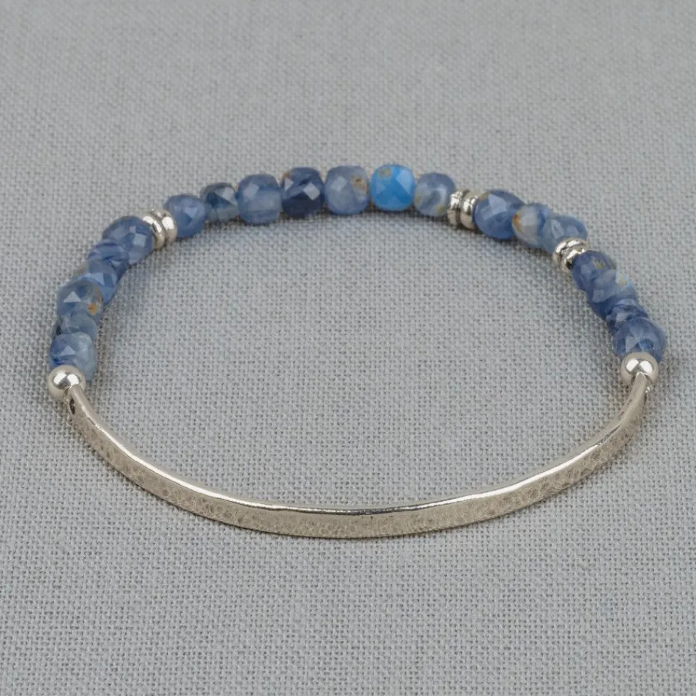 Jéh Jewels Edelsteine | Silver-Armband halb halb + Kyanit
