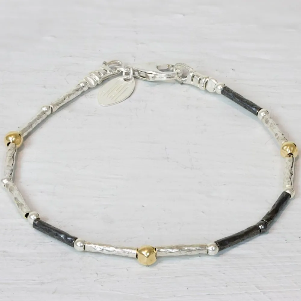 Jéh Jewels Tubes | Touch Of Gold-Armband Röhren Petit Touch von Gold