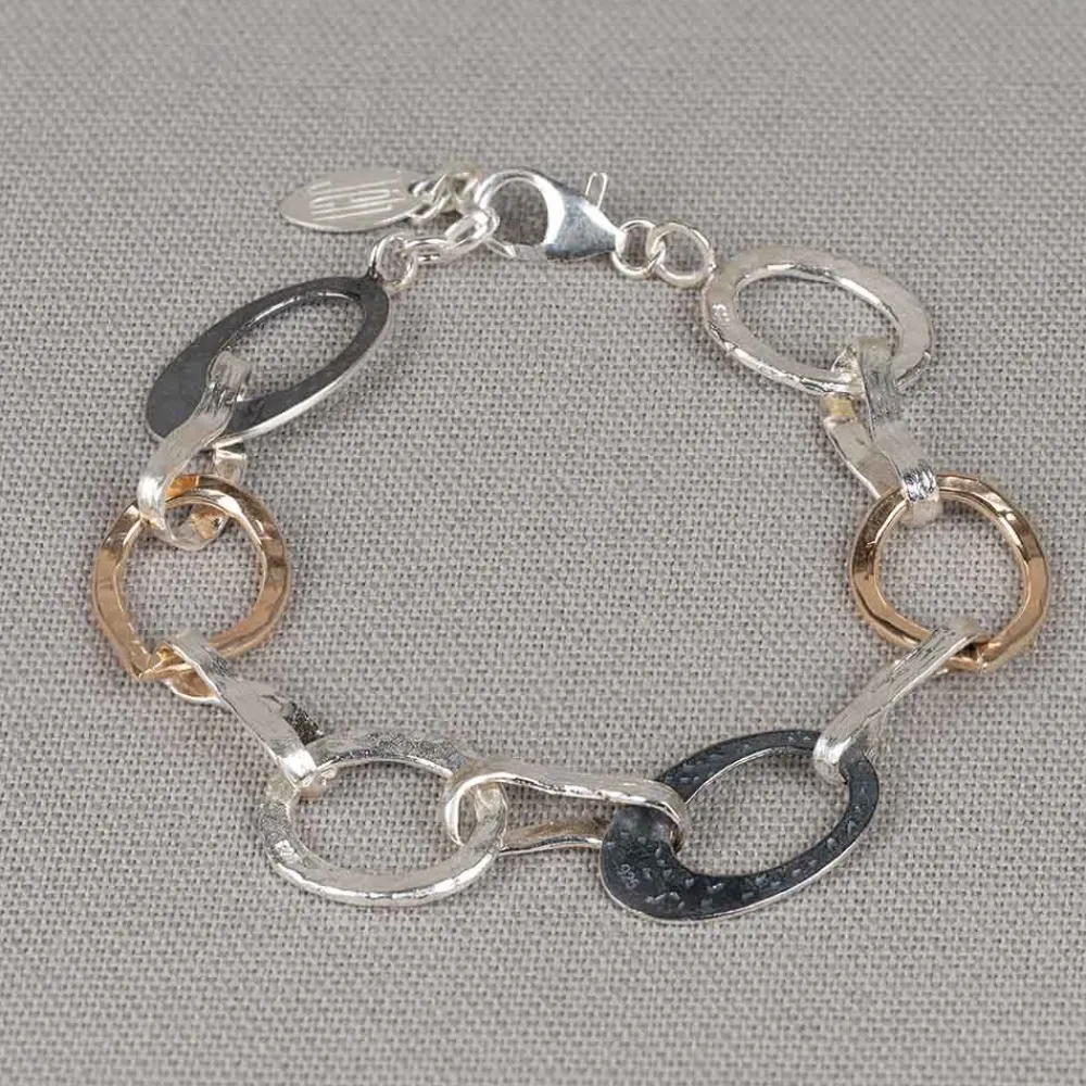 Jéh Jewels Touch Of Gold | Evergreens-Armband Silber + Goldfilled