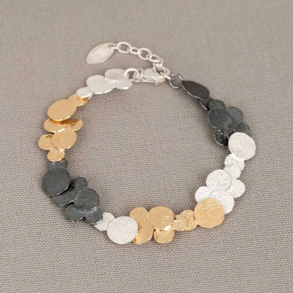 Jéh Jewels Touch Of Gold | Evergreens-Armband Wolken drei Farben