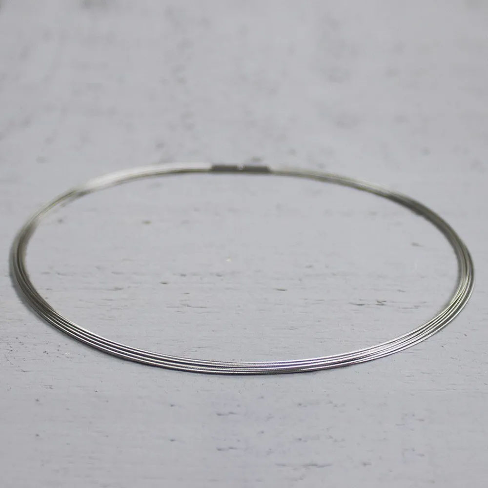Jéh Jewels Silver | Basis Halskette-Collier Edelstahl 10-Draht mit Bajonettanschluss
