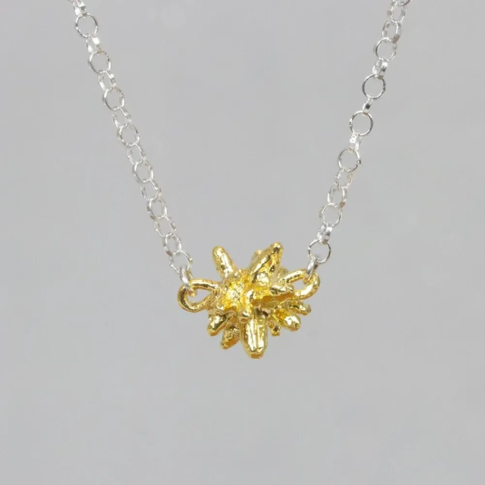 Jéh Jewels Touch Of Gold | Fine Line-Collier zilver met firework