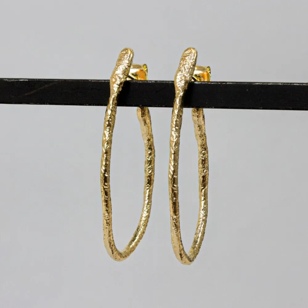 Jéh Jewels Touch Of Gold | Creool-Creolen kreativ vergoldet