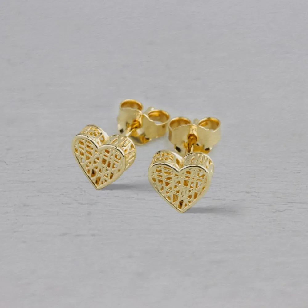 Jéh Jewels 3d Gold-3D GOLD | Ohrstecker 3D G14K Herz