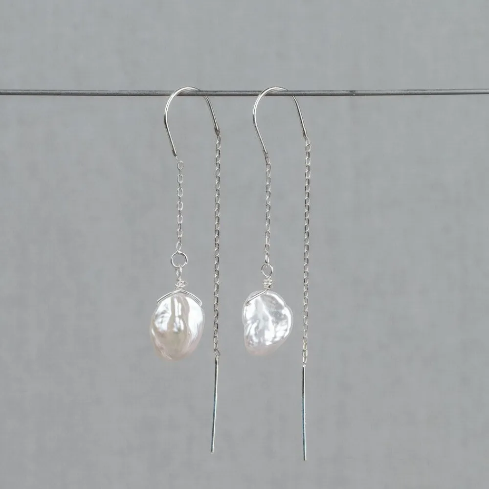 Jéh Jewels Silver | Pearls-Durchziehohrring + Perle