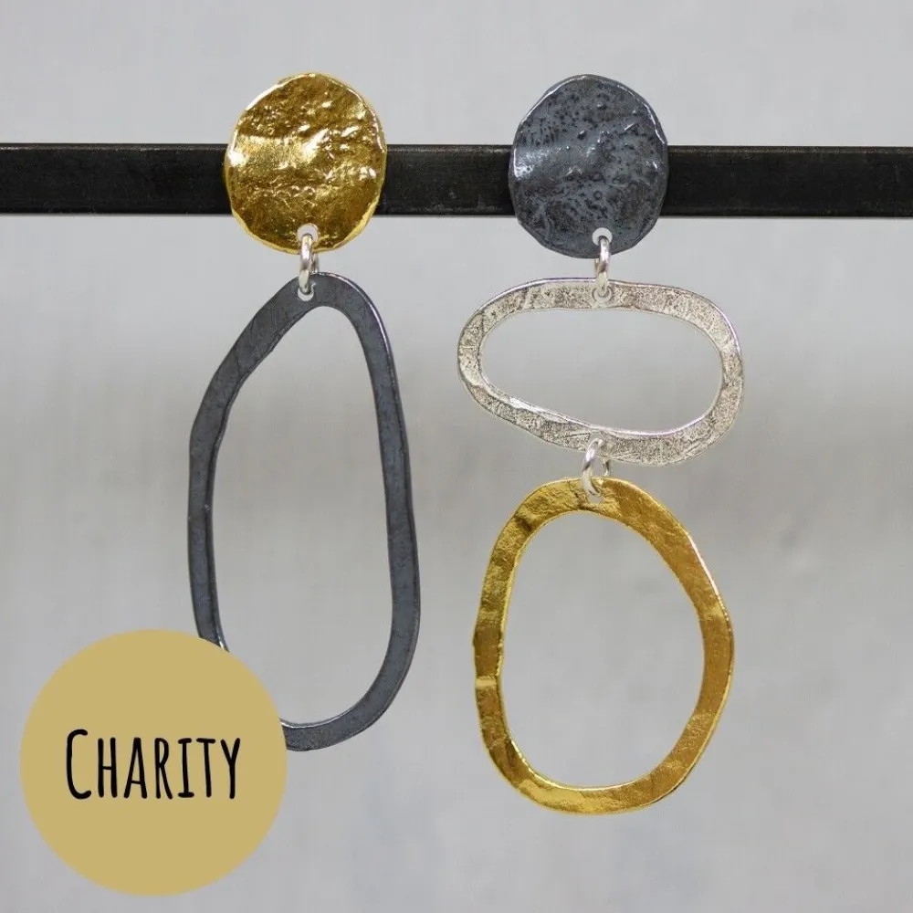 Jéh Jewels Touch Of Gold | Lang Ohrstecker-Equality earrings | Plan International