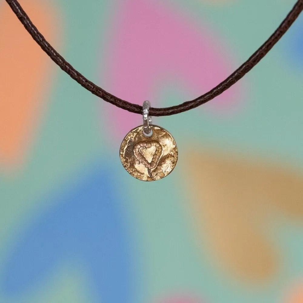 Jéh Jewels Icons-Halskette + Anhänger Messing - Lass dein Herz sprechen für...