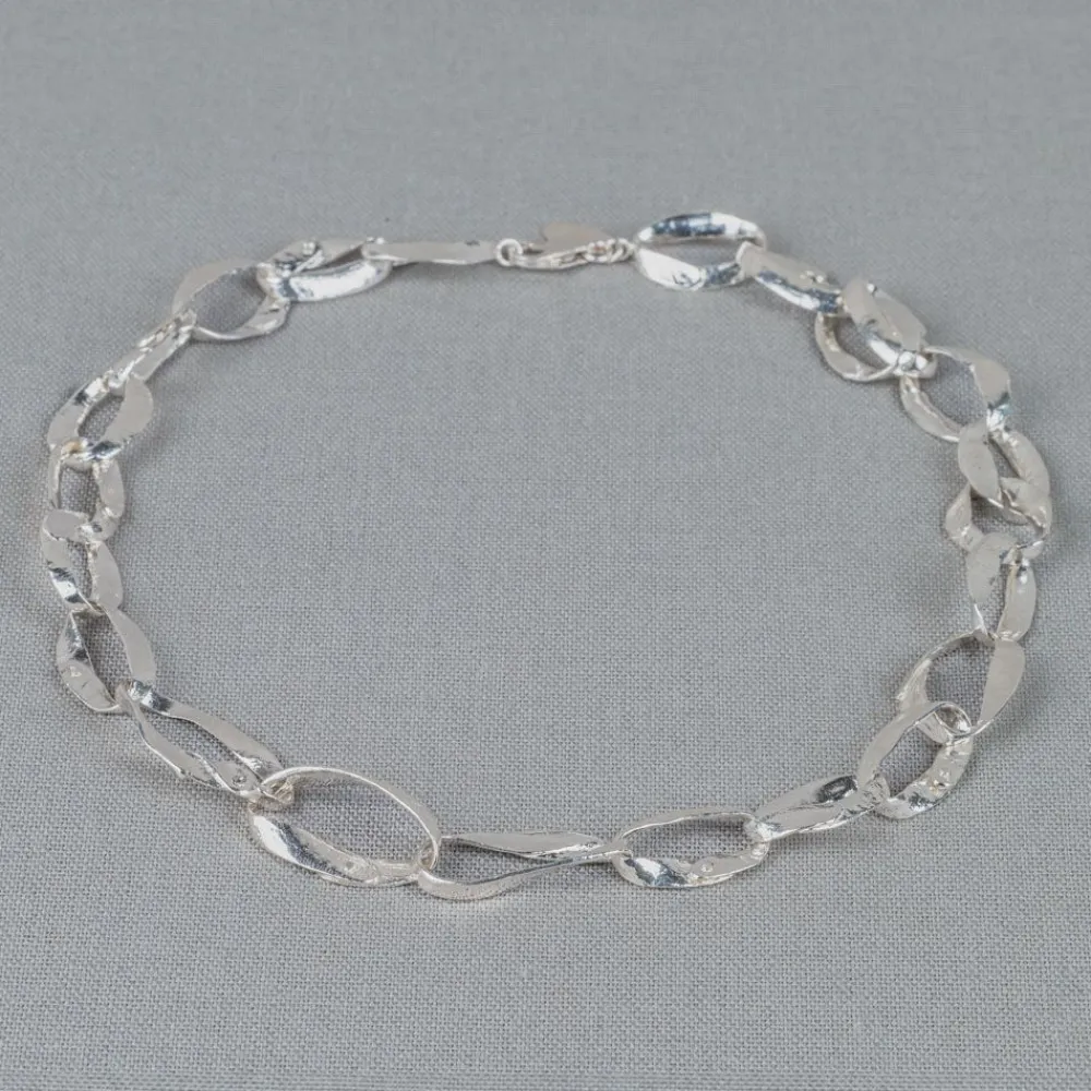 Jéh Jewels Silver-Halskette aus glänzenden Oxy-Silbergliedern