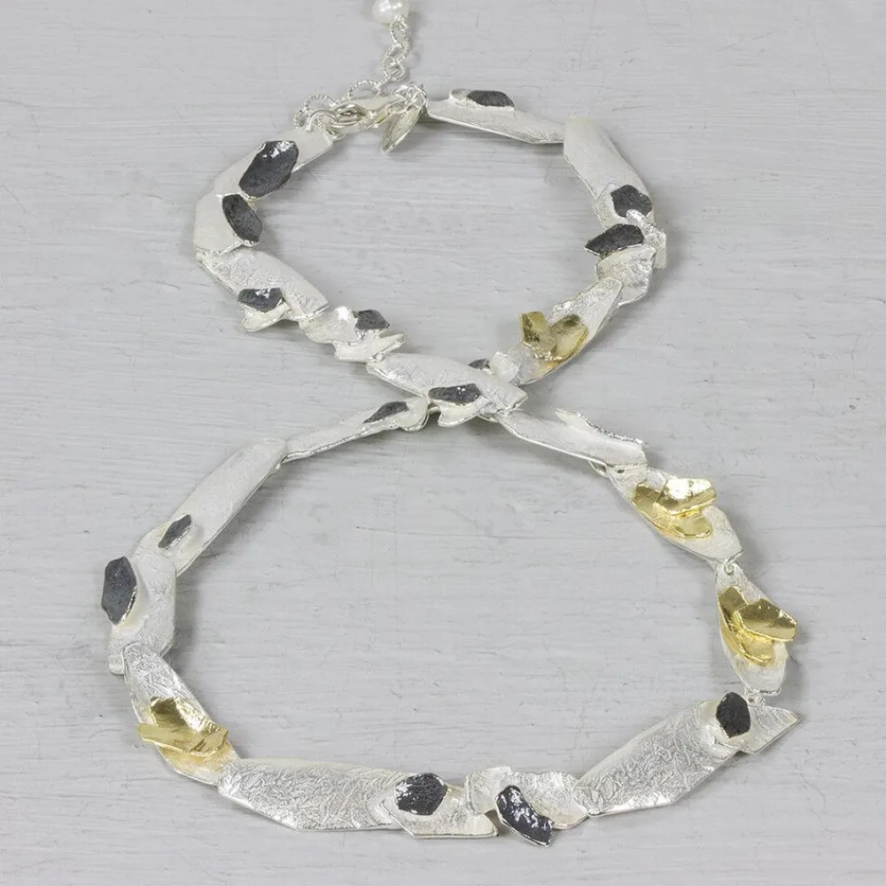 Jéh Jewels Touch Of Gold | Jéh Colliers-Halskette drei Farben & Gliedern