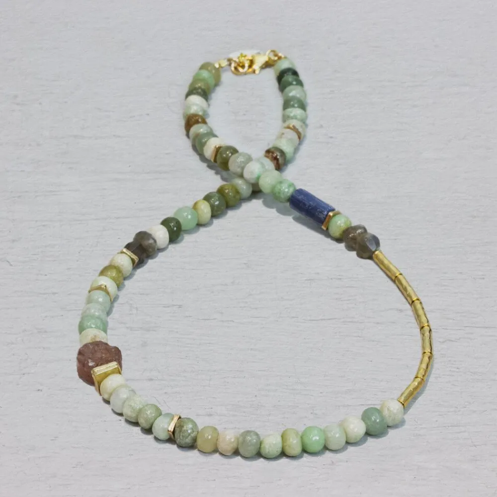 Jéh Jewels Tubes | Touch Of Gold-Halskette Goldfilled + Edelsteine
