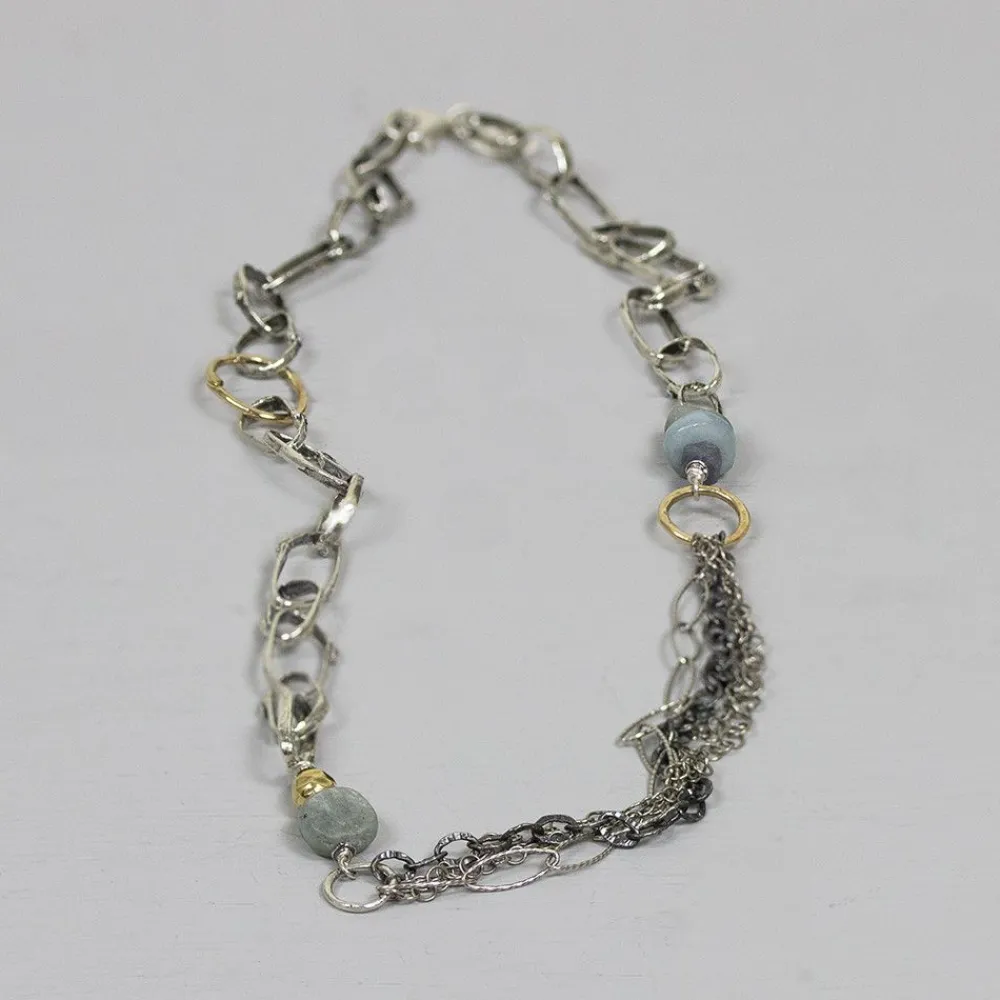 Jéh Jewels Touch Of Gold | Edelsteine-Halskette kreativ mit Edelsteinen
