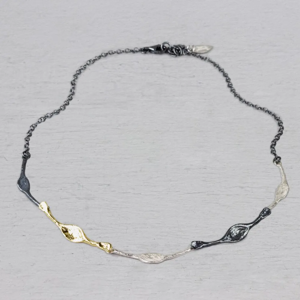 Jéh Jewels Touch Of Gold | Jéh Colliers-Halskette Löffel drei Farben