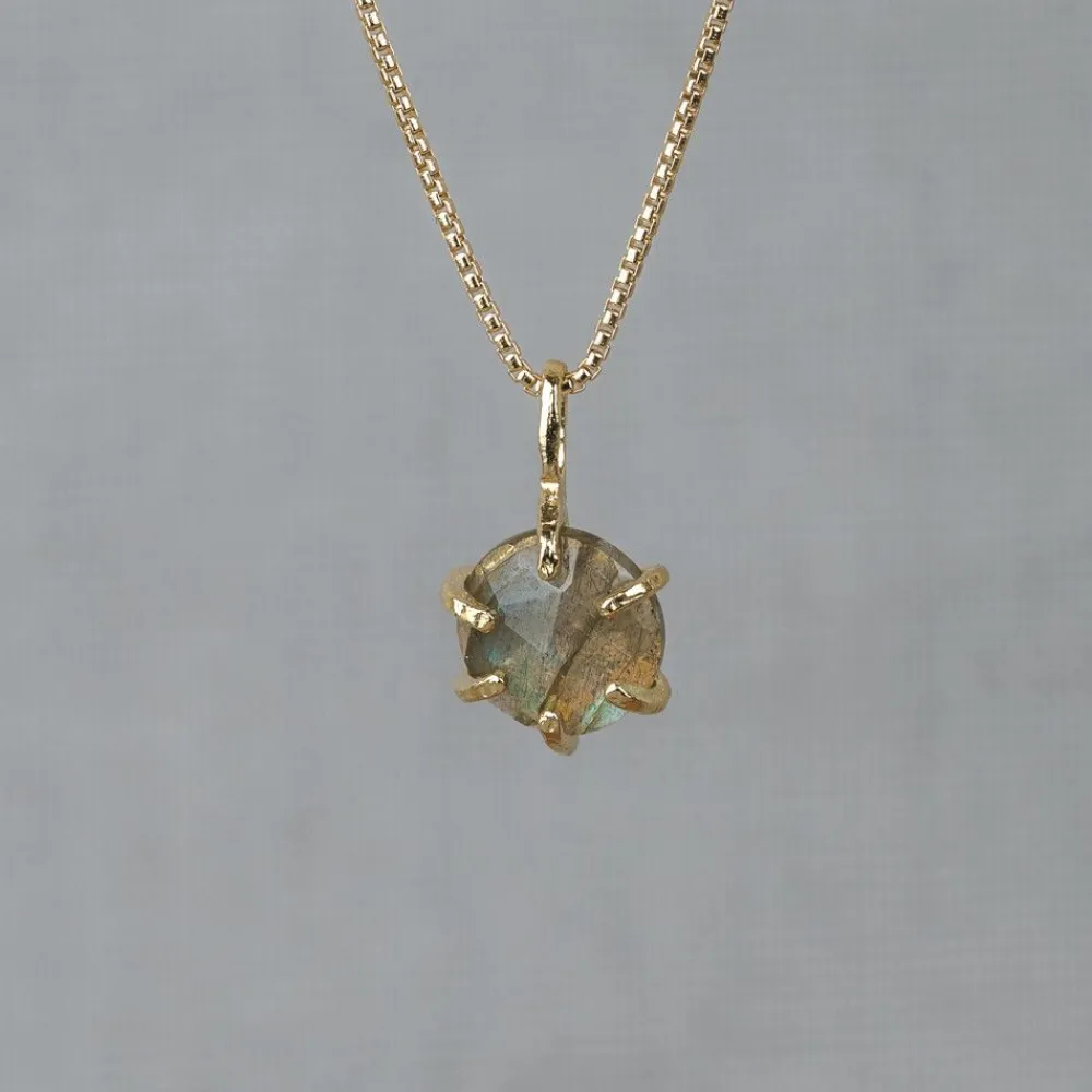 Jéh Jewels Touch Of Gold-Halskette Rose + Labradorit