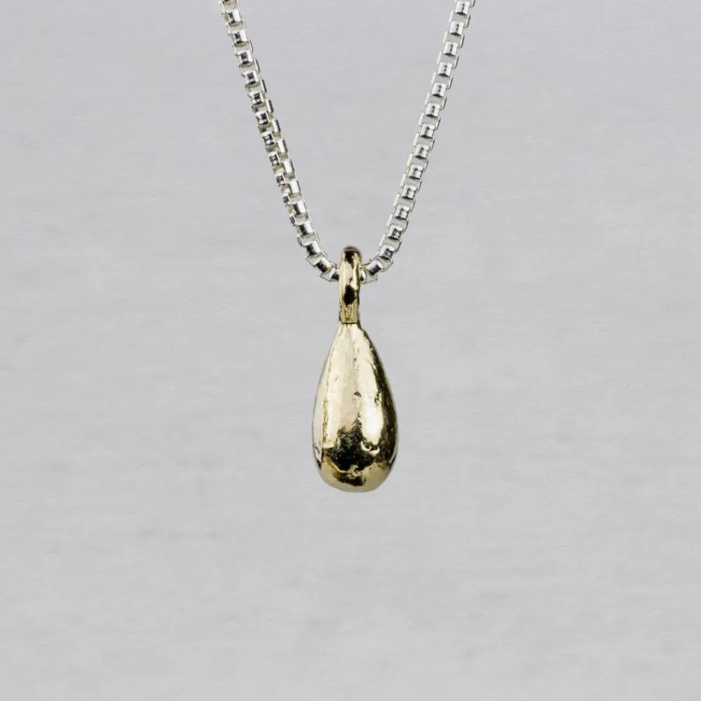 Jéh Jewels Touch Of Gold | Fine Line-Halskette Silber + Spule 9 Karat
