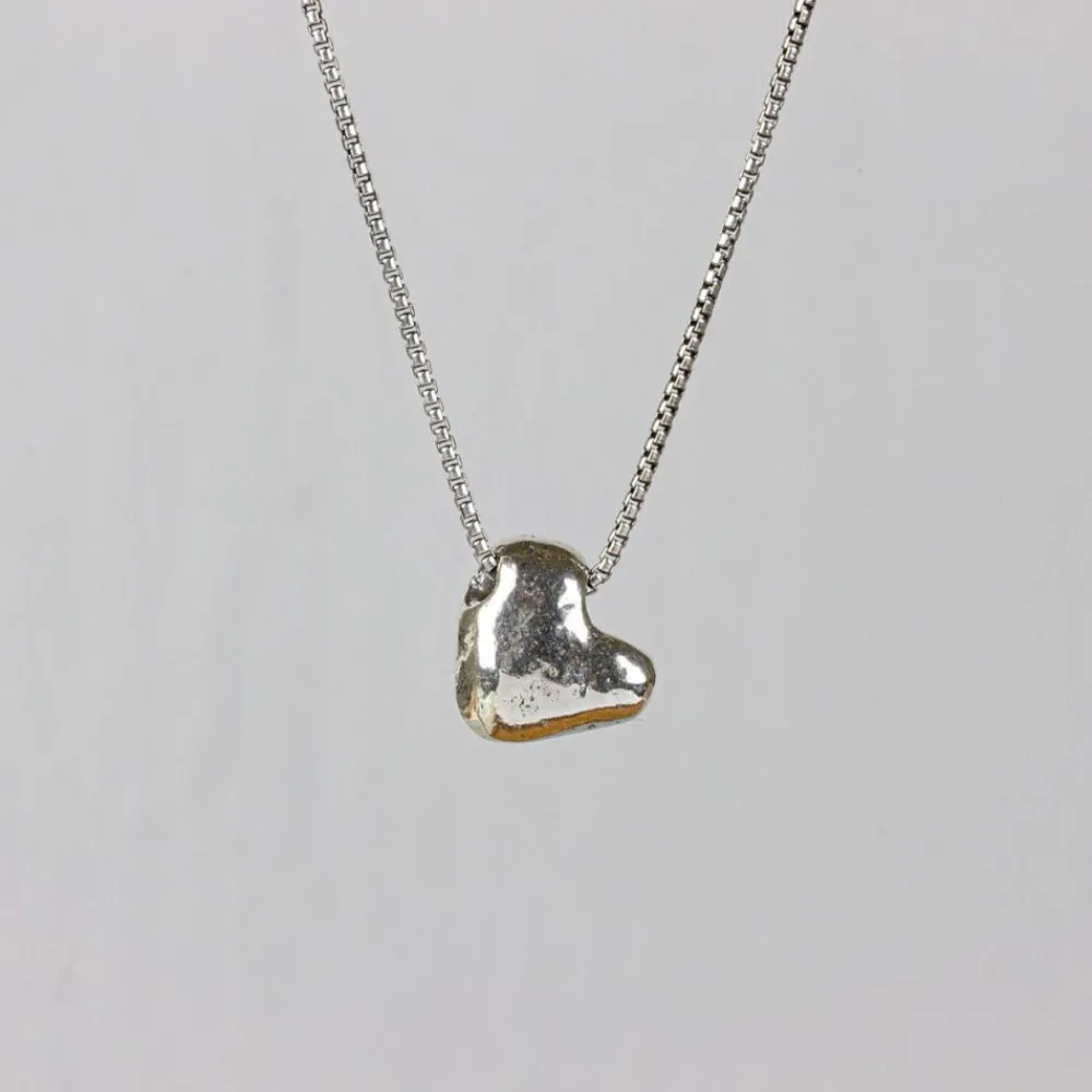 Jéh Jewels Silver | Fine Line-Halskette Silber mit Herz aus Silber
