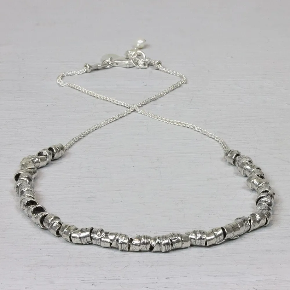 Jéh Jewels Silver-Halskette Silber mit Silberröhrchen