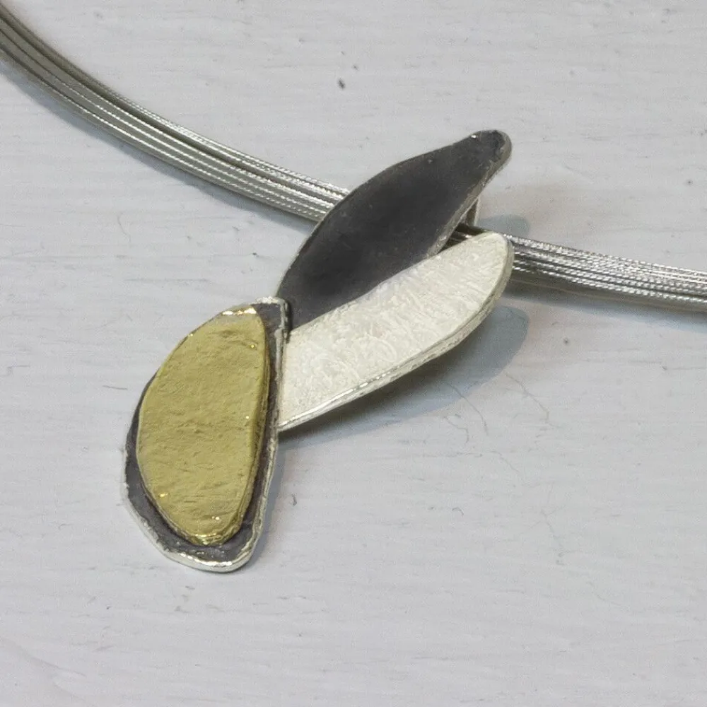 Jéh Jewels Evergreens | Touch Of Gold-Hänger dreifarbig Schwanz