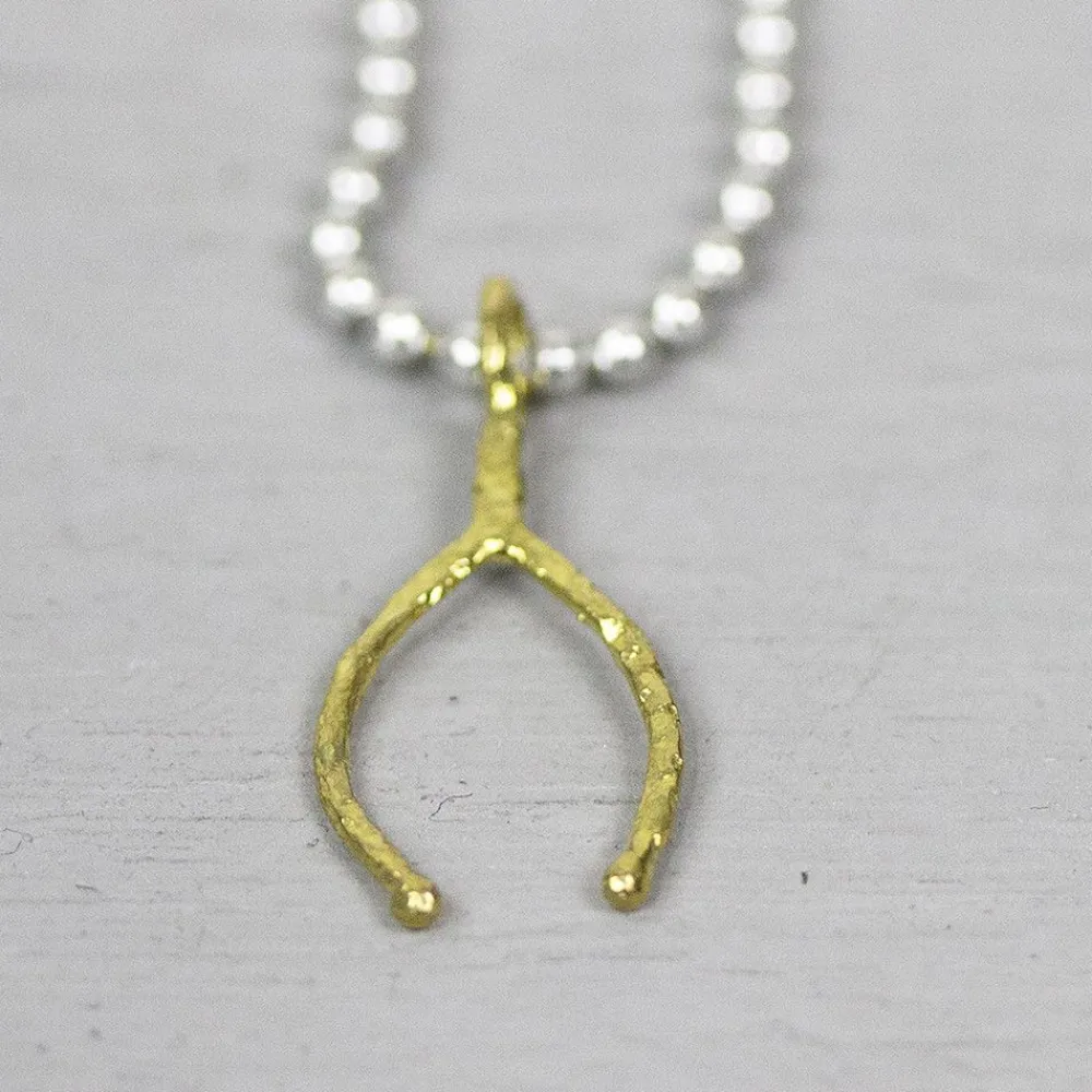 Jéh Jewels Icons-Hänger Messing Wishbone