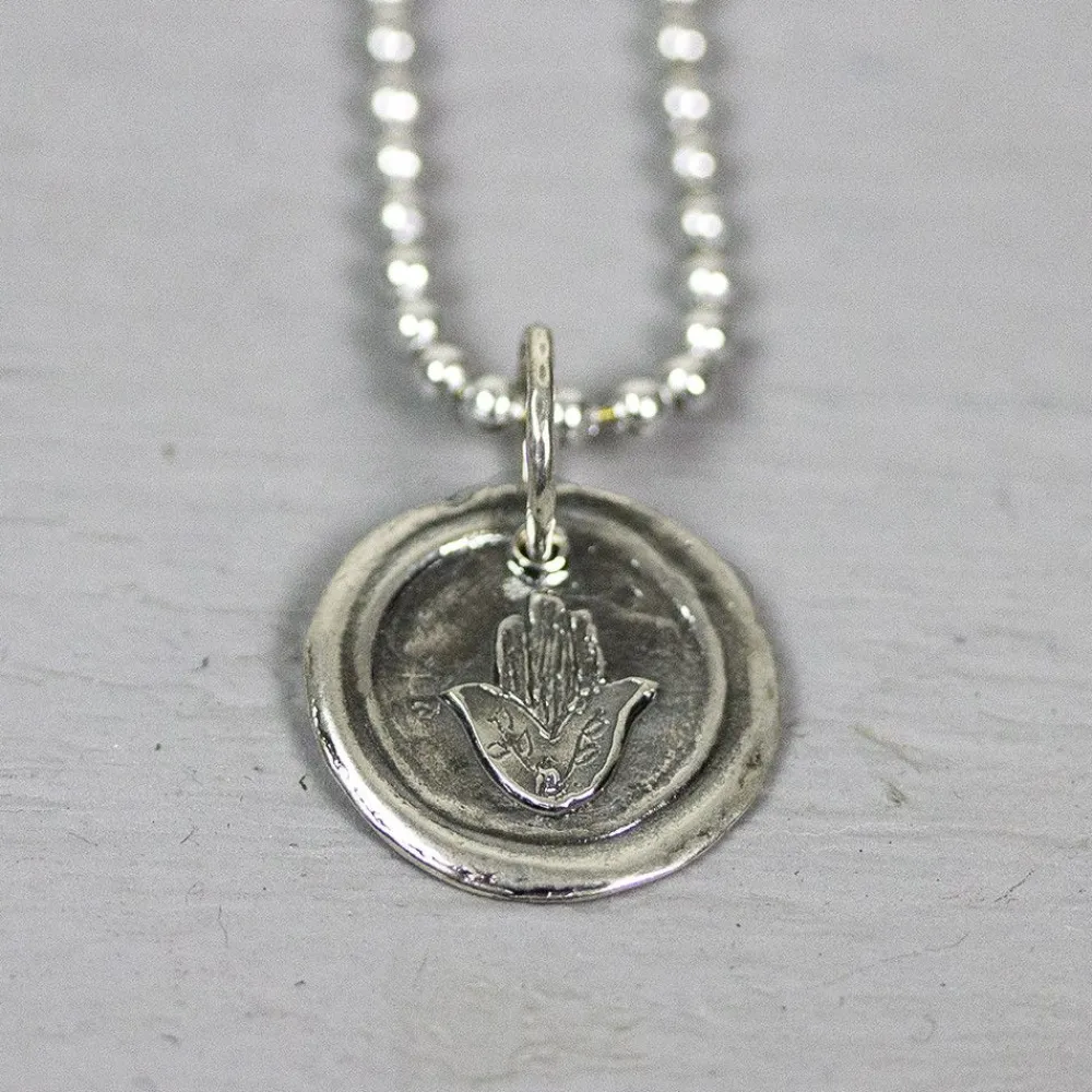 Jéh Jewels Icons-Hänger Silber-Oxy-Minze-Hand Fatima