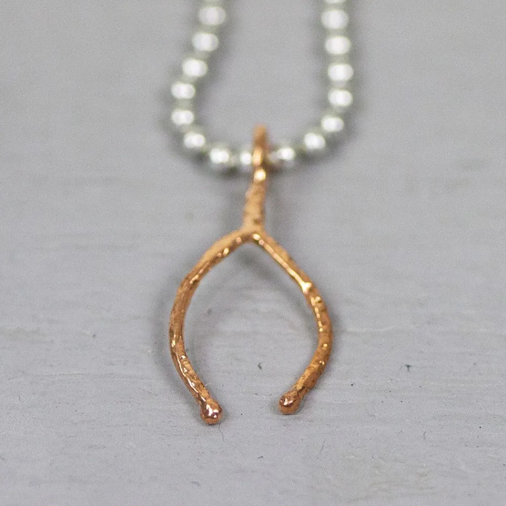 Jéh Jewels Icons-Hänger Wishbone aus Kupfer