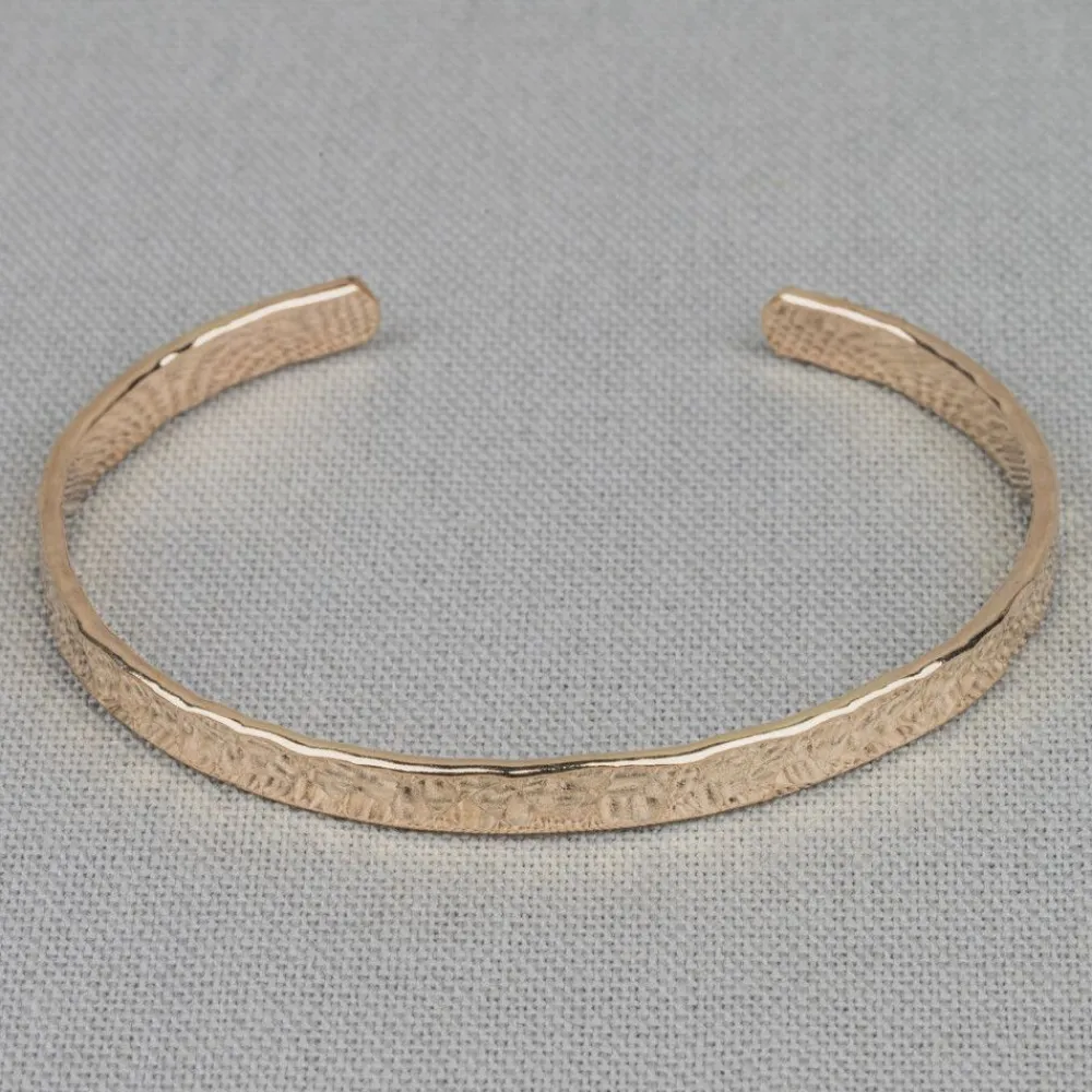 Jéh Jewels Touch Of Gold | Clip Armbänder-Klemband Goldfilled hamerslag