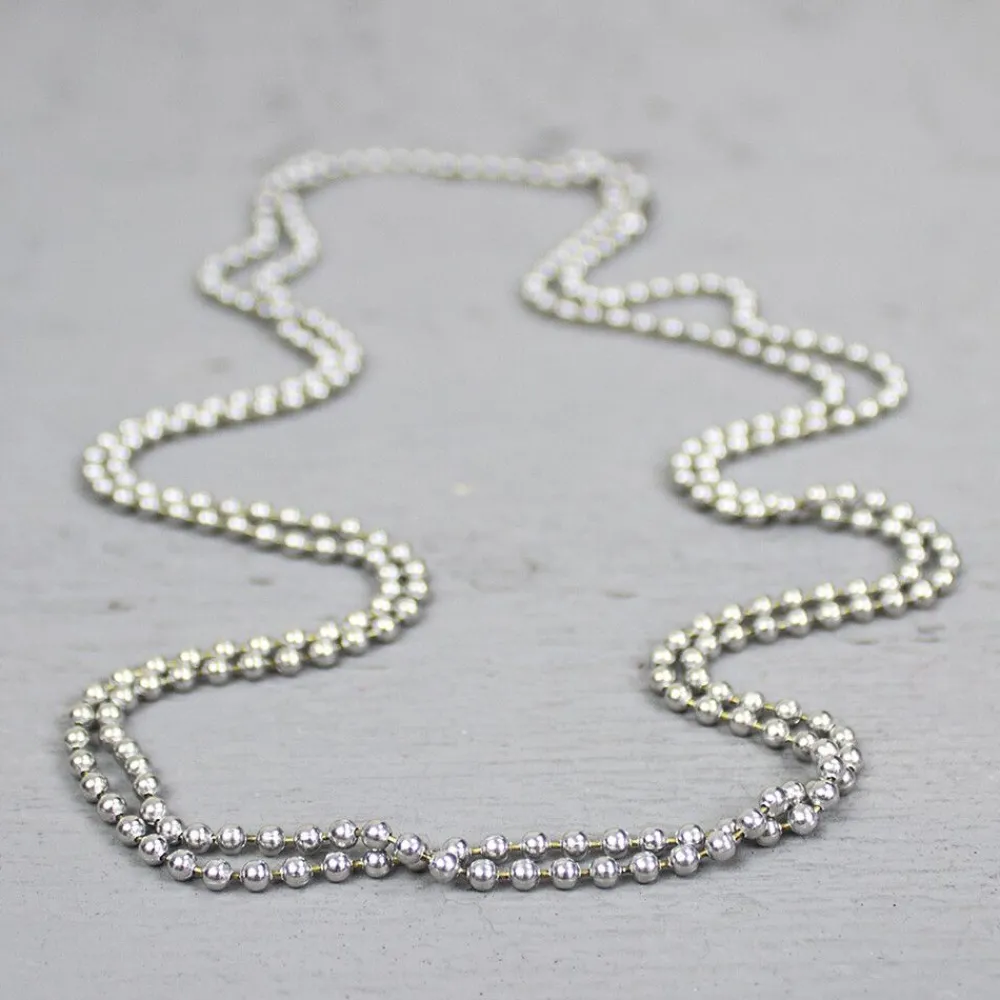 Jéh Jewels Icons | Basis Halskette-Kugelkette Aluminium