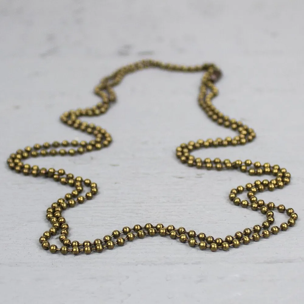 Jéh Jewels Icons | Basis Halskette-Kugelkette Antik Kupfer