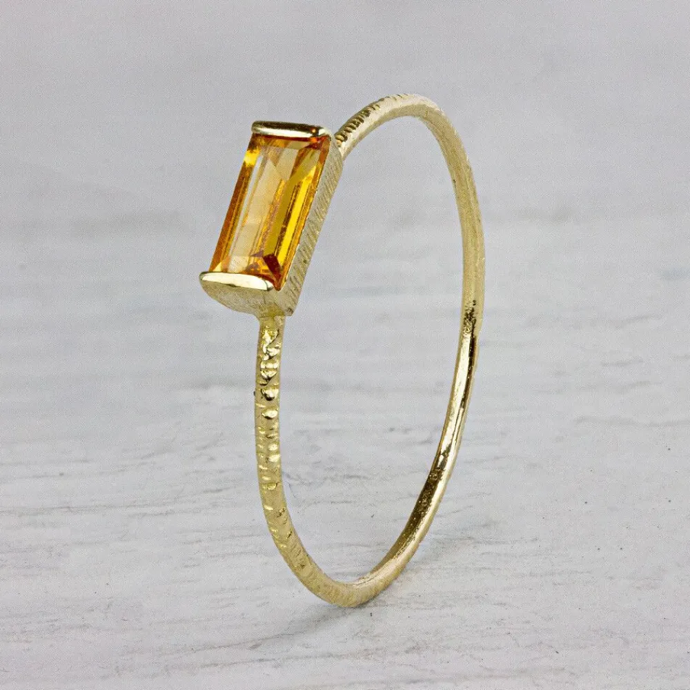 Jéh Jewels N.o.o.r. & 14 Carat-N.O.O.R. | Ring Citrin Rechteck