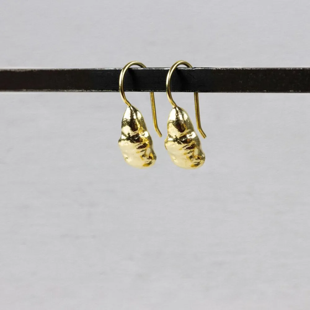 Jéh Jewels Touch Of Gold | Ohrhänger-Ohranhänger fumble silber vergoldet