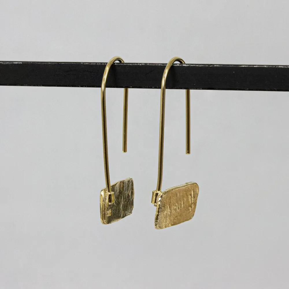 Jéh Jewels Touch Of Gold | Ohrhänger-Ohrbügel versilberte Basis