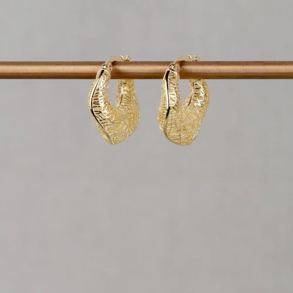 Jéh Jewels 3d Gold-Ohrbügelkugel 3D G14K