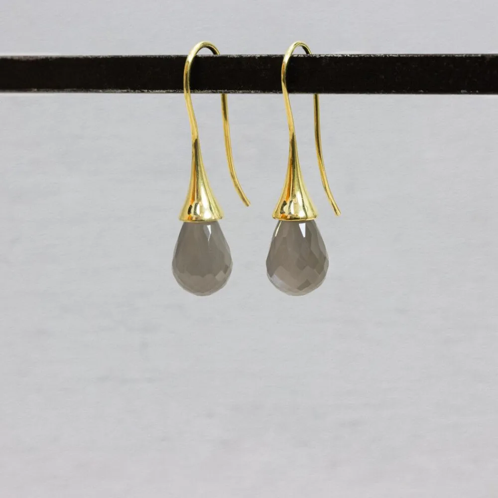 Jéh Jewels Touch Of Gold | Ohrhänger-Ohrhänger + Edelstein-GM